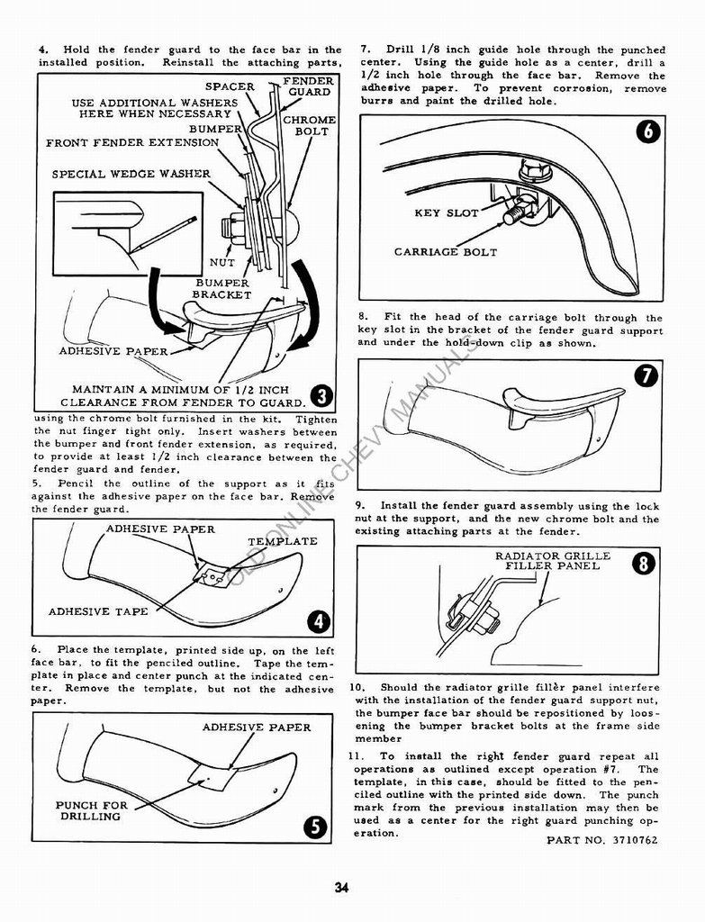 1955 Chevrolet Accessories Manual Page 44